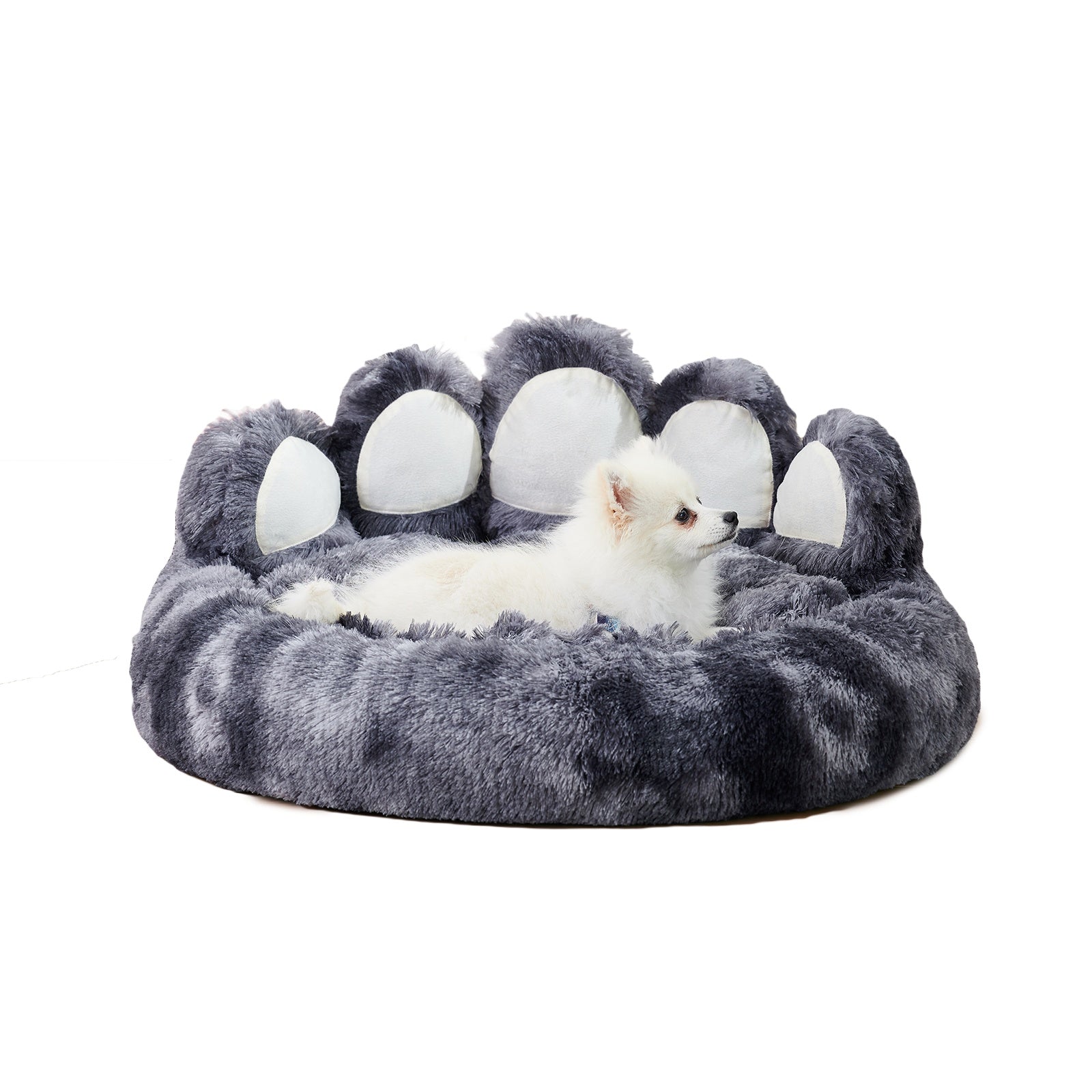 Cute Dog Bear Paw Shape Dog Bed, Dog Beds & Furniture For Small And Medium Dogs, Cozy Plush Cute Cat Beds For Indoor Cats - Omniveras