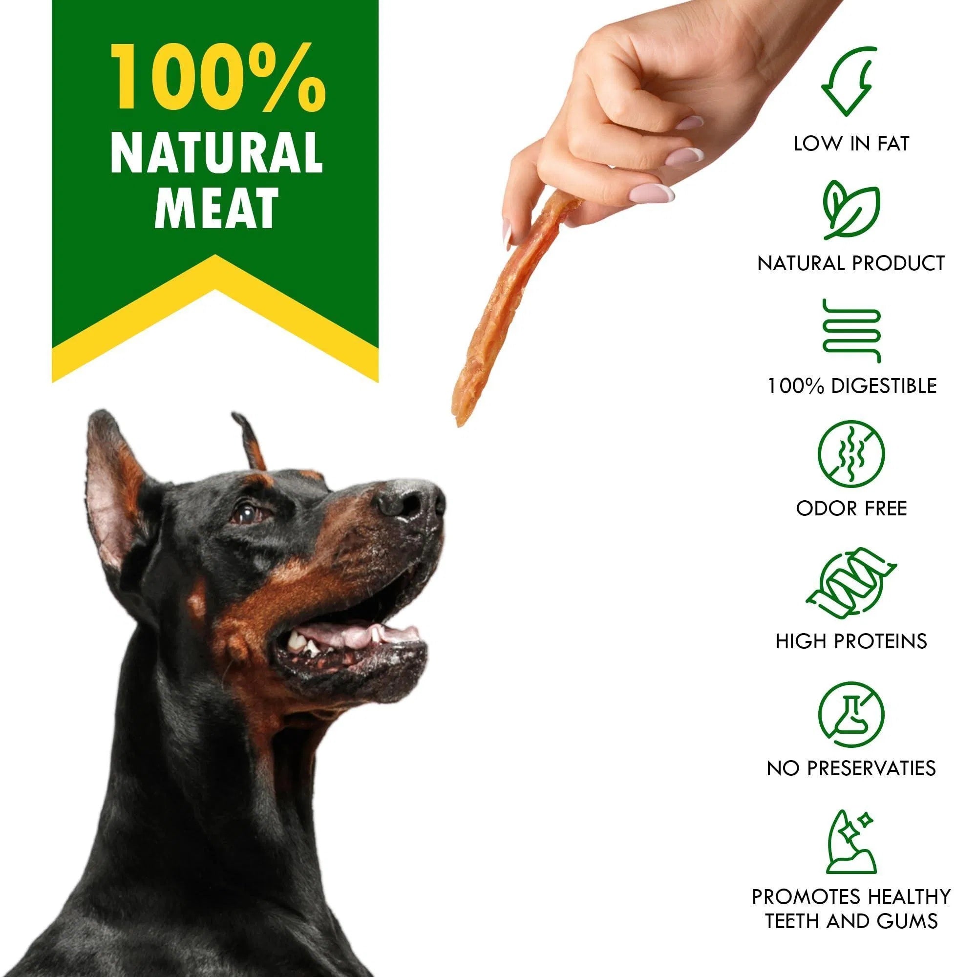 Chicken Strips Dog Treats Human Grade Meat Sticks Grain Free Chews 10.6 Oz - Omniveras