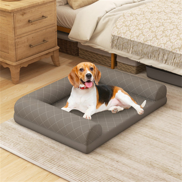 36-Inch Orthopedic Dog Bed – Supportive Foam Mattress for Medium Dogs with Washable Cover - Omniveras