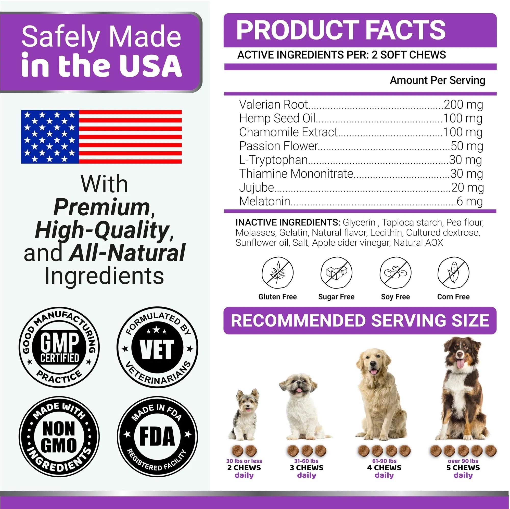 Do Not Sell On Amazon Melatonin Calming Chews For Dogs 170 Chews Dog Stress And Anxiety Relief - Omniveras