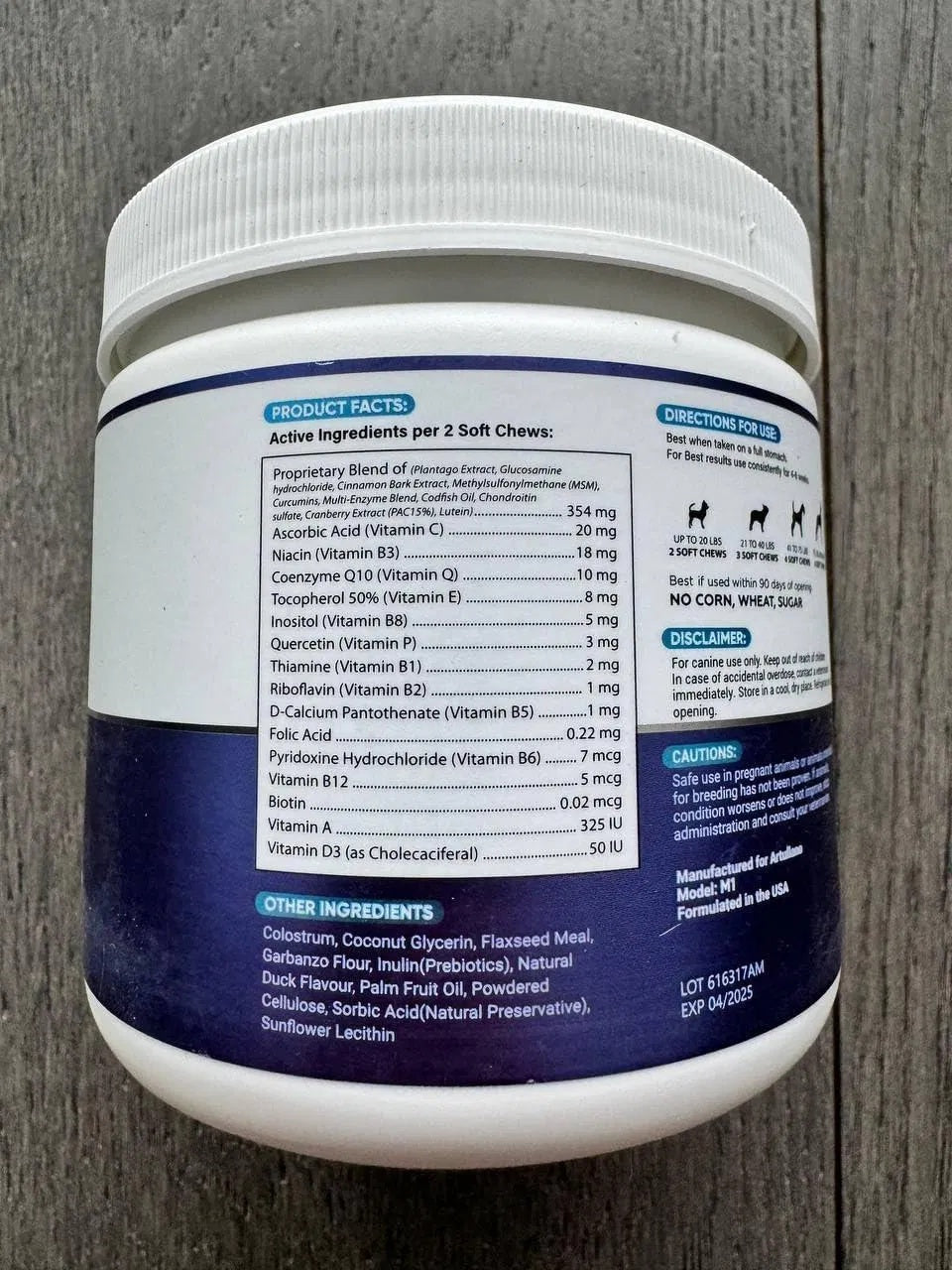Do Not Sell On Amazon Dog Multivitamin Chewable With Glucosamine 20 In 1 Dog Vitamins And Supplements Senior & Puppy Multivitamin For Dogs Pet Joint Support Health Immunity Mobility Gut Skin 120 Chews - Omniveras